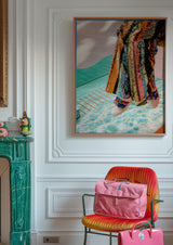 Rainbow Sequins 12x16 print in gallery frame